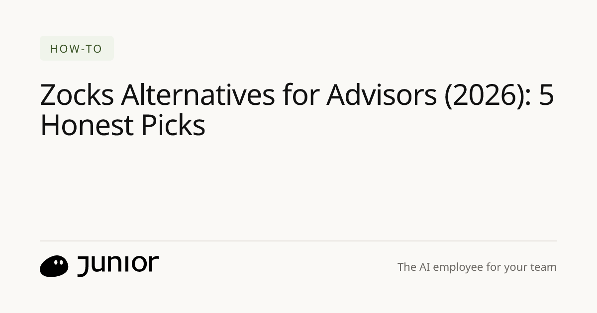 Zocks Alternatives for Advisors (2026): 5 Honest Picks